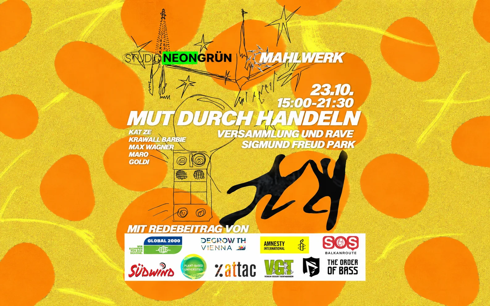 MAHLWERK x Studio Neon Grün: Mut durch Handeln event image